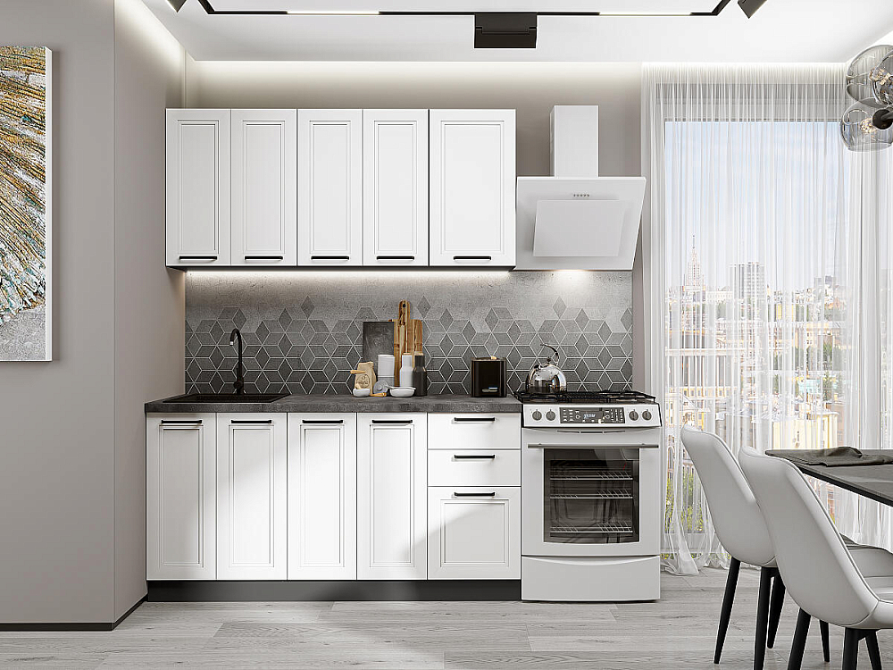 Нео-01 graphite/white silk