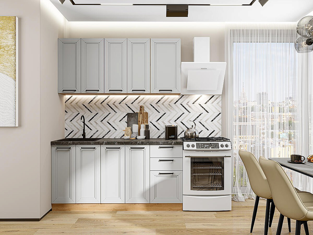 Нео-01 Дуб Вотан/grey silk