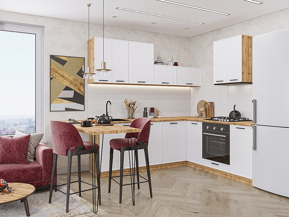 Фрейм-03 Дуб Вотан/white silk